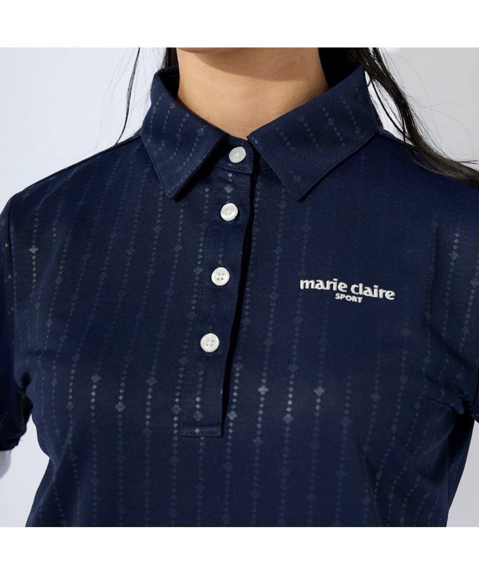 ゴルフウェア シャツセット 長袖インナー付き半袖シャツ 713-511 【ご