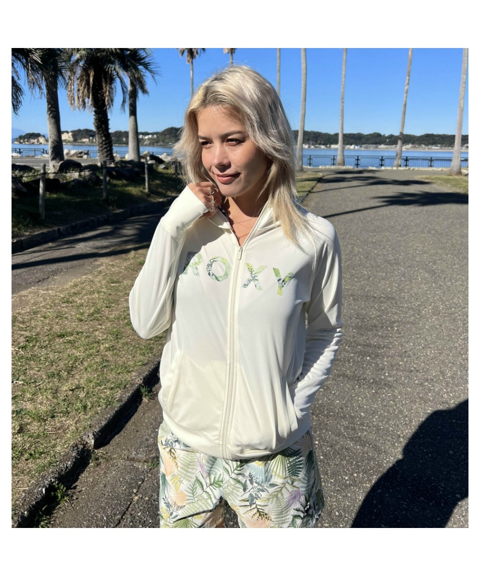 ロキシー(ROXY) ラッシュガード 長袖 SIMPLY BOTANICAL LOGO PARKA ラッシュガード RLY241027 【国内正規品】