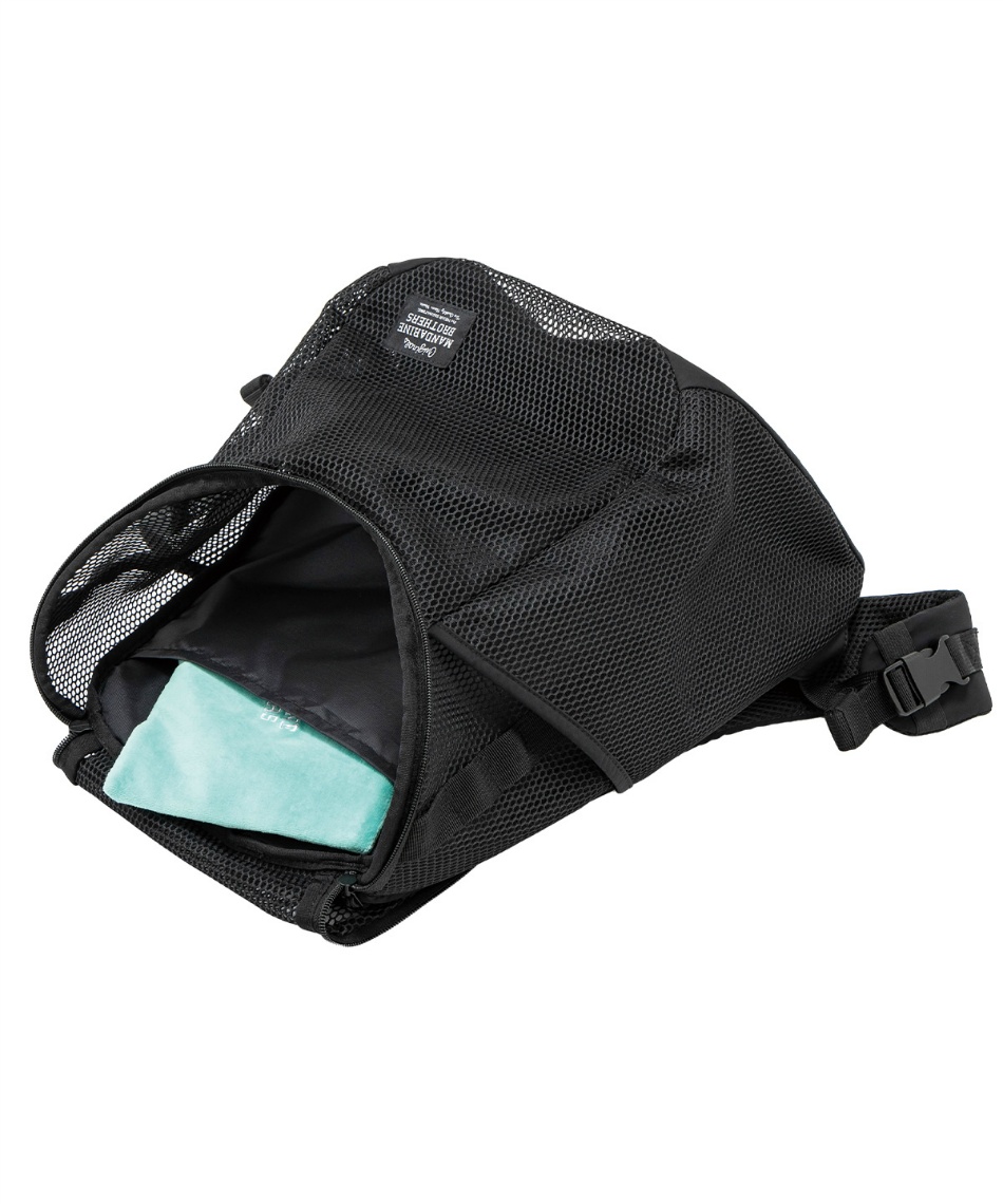 WINSTON HUG BAG ブラック MANDARINE BROTHERS WINSTON MESH HUG BAG Color Black and Gray
