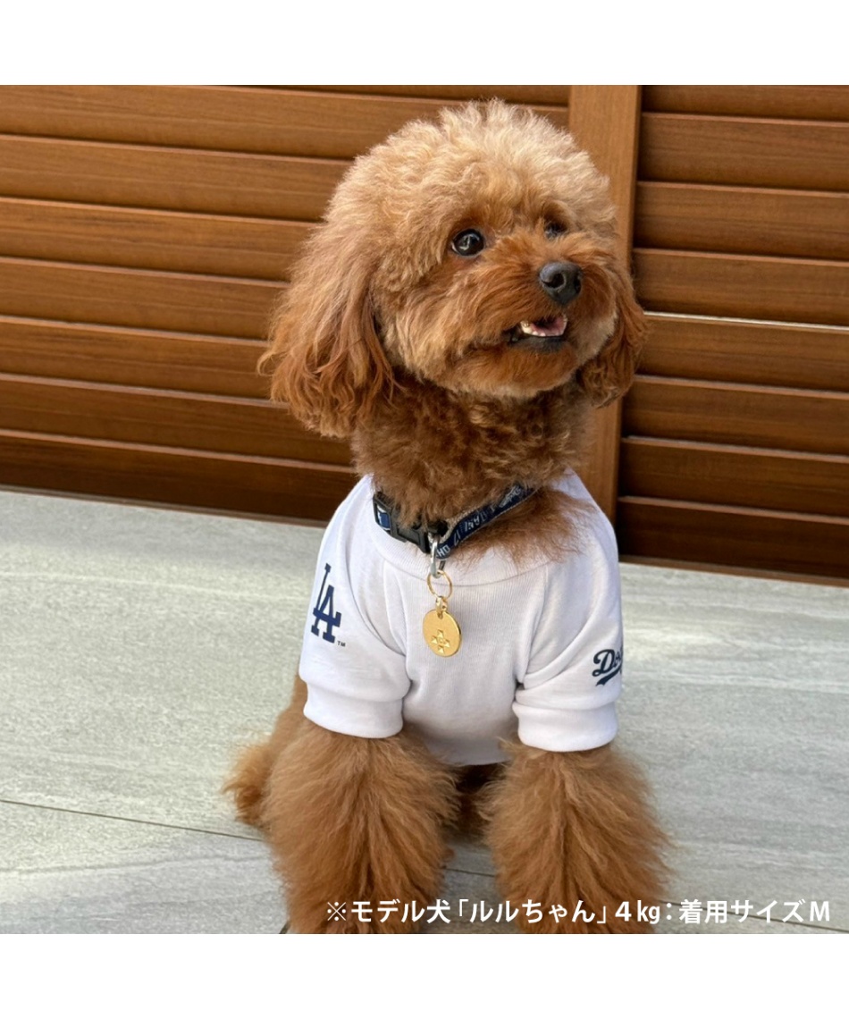 犬 服 ドジャース 大谷Tシャツ ホワイト XL SHO-4014W-XL 【返品不可