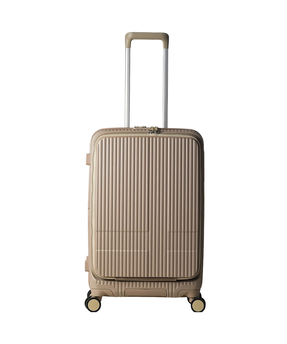 INV155 Sand Beige（サンドベージュ）55L Middle イノベーター(innovator) キャリーケース フロントポケット