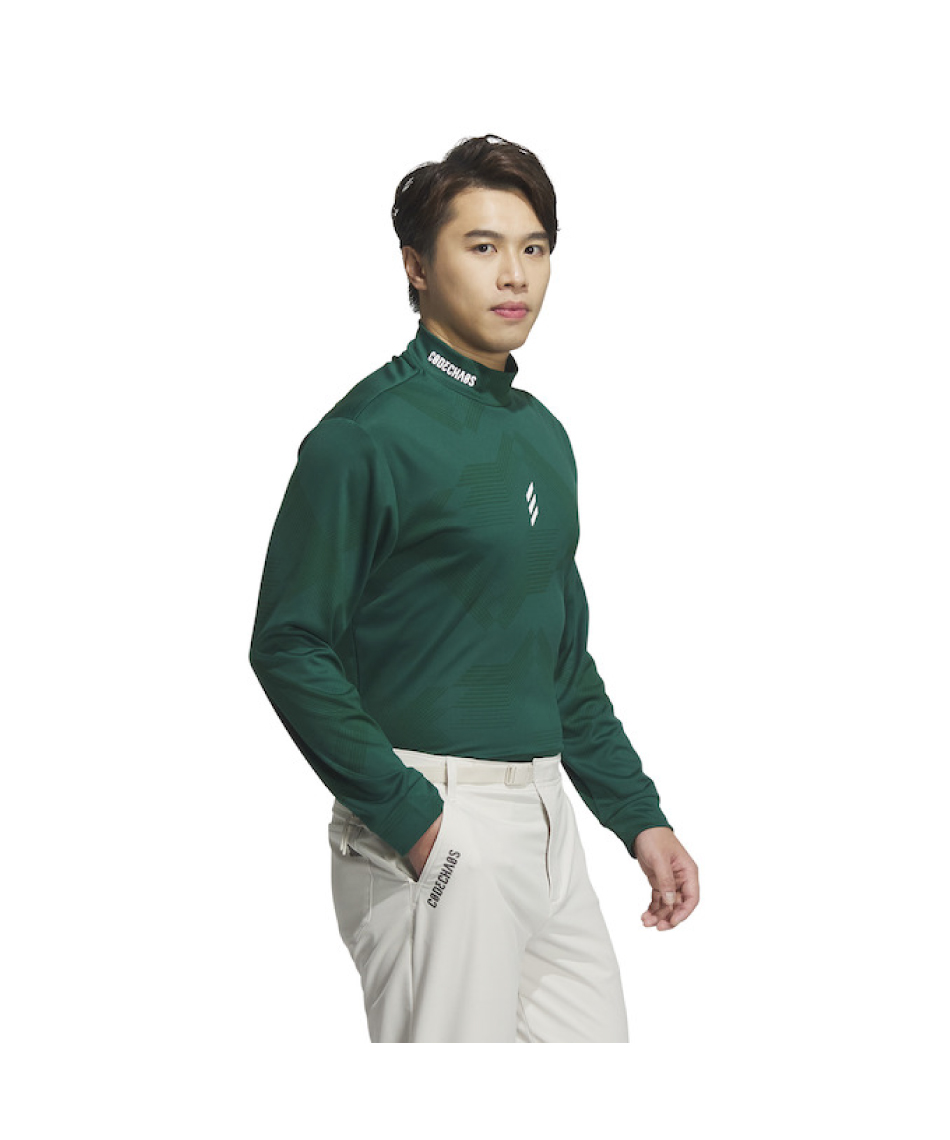 ゴルフウェア 長袖シャツ コードカオスモックネック長袖シャツ KSL86