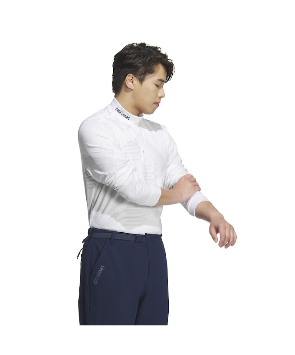 ゴルフウェア 長袖シャツ コードカオスモックネック長袖シャツ KSL86