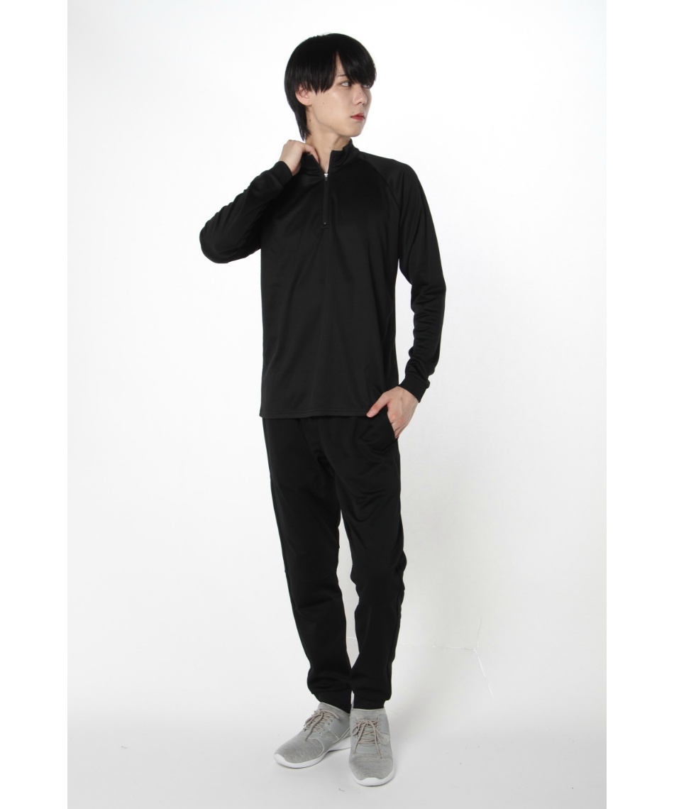 メンズウェア hidema2jp スポーツウェア 長袖 ハーフジップ保温ロンT VQ441202C03 | スポーツ