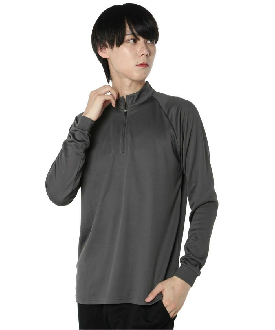 スポーツウェア 長袖 ハーフジップ保温ロンT VQ441202C03 | スポーツ