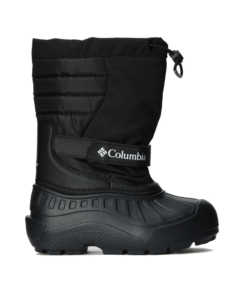 Columbia Powderbug Snowlite Wandellaarzen voor kinderen, uniseks, zwart, wit, 38 EU