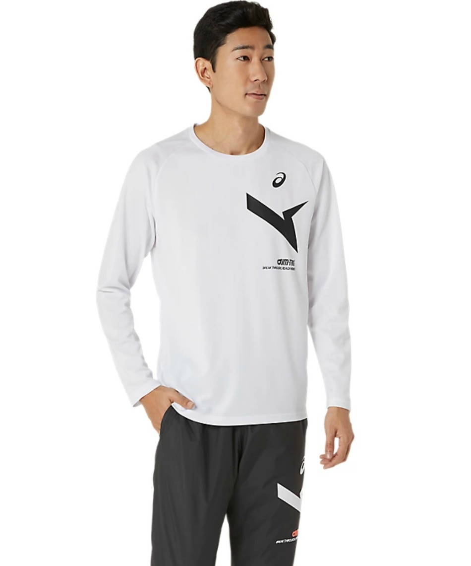 △ アシックス(asics) スポーツウェア 長袖 AIM-TRGドライ長袖シャツ