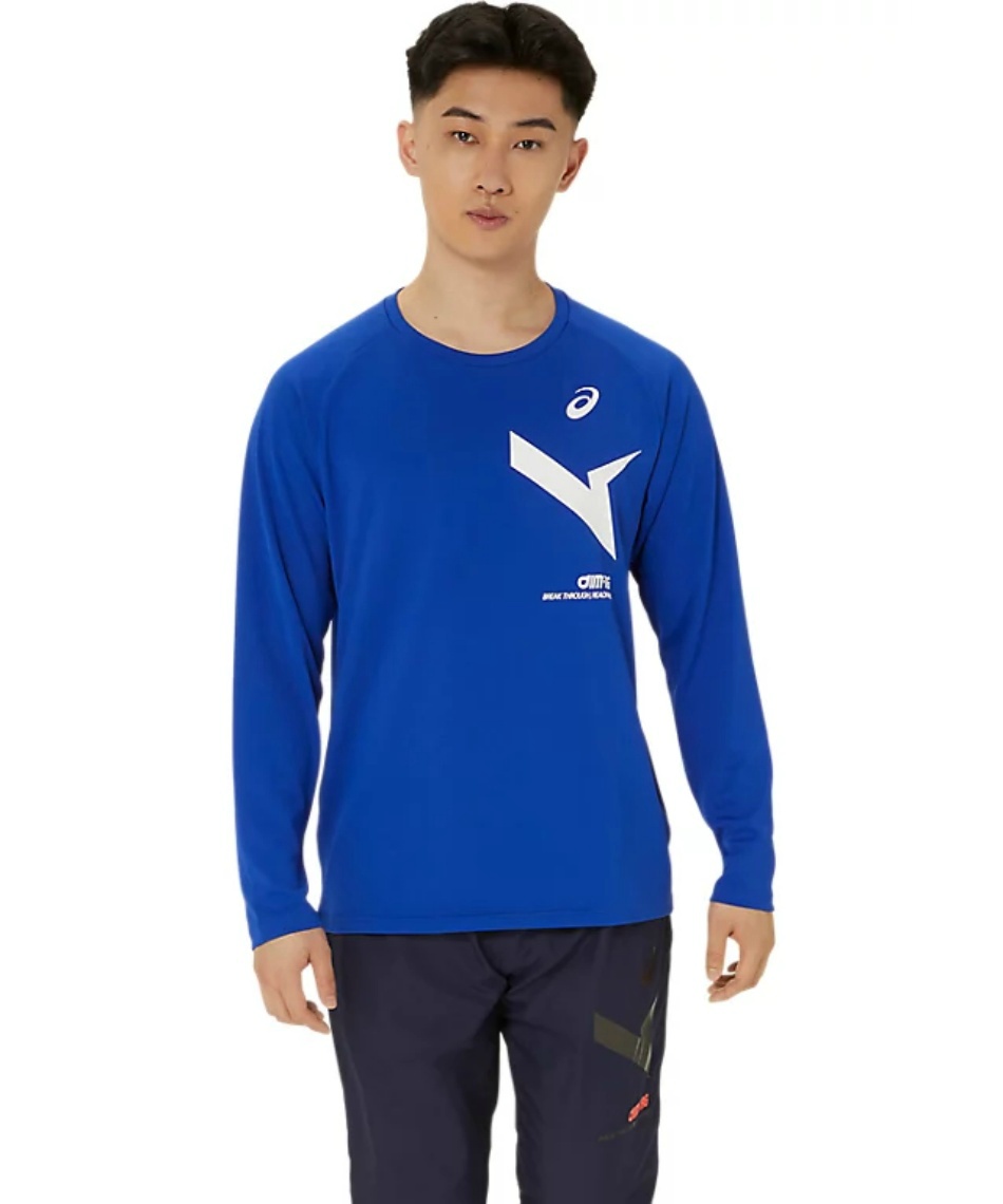 △ アシックス(asics) スポーツウェア 長袖 AIM-TRGドライ長袖シャツ