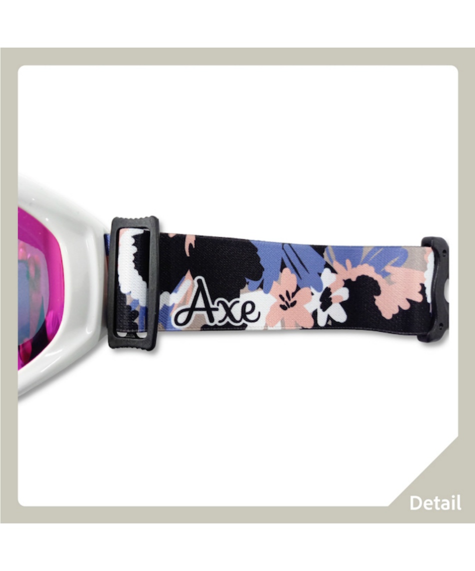 アックス(AXE) スキー スノーボードゴーグル 眼鏡対応 レディース 眼鏡