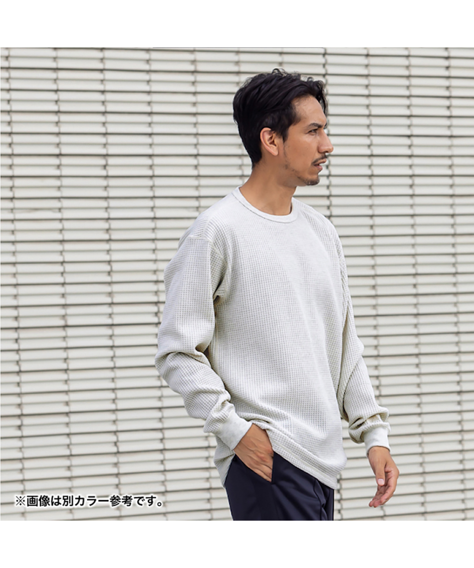 Tシャツ 長袖 ロングスリーブウォームワッフルクルー NT62436 Z