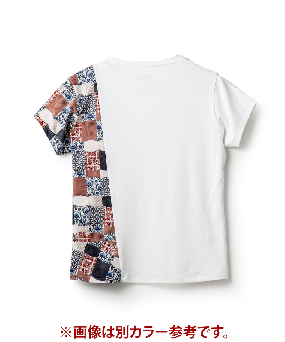 新品未使用　　アドミラルテニス　レディス半袖シャツ ATLA432 グラフィックアシメスラッシュTEE ATLA432 – ADMIRAL