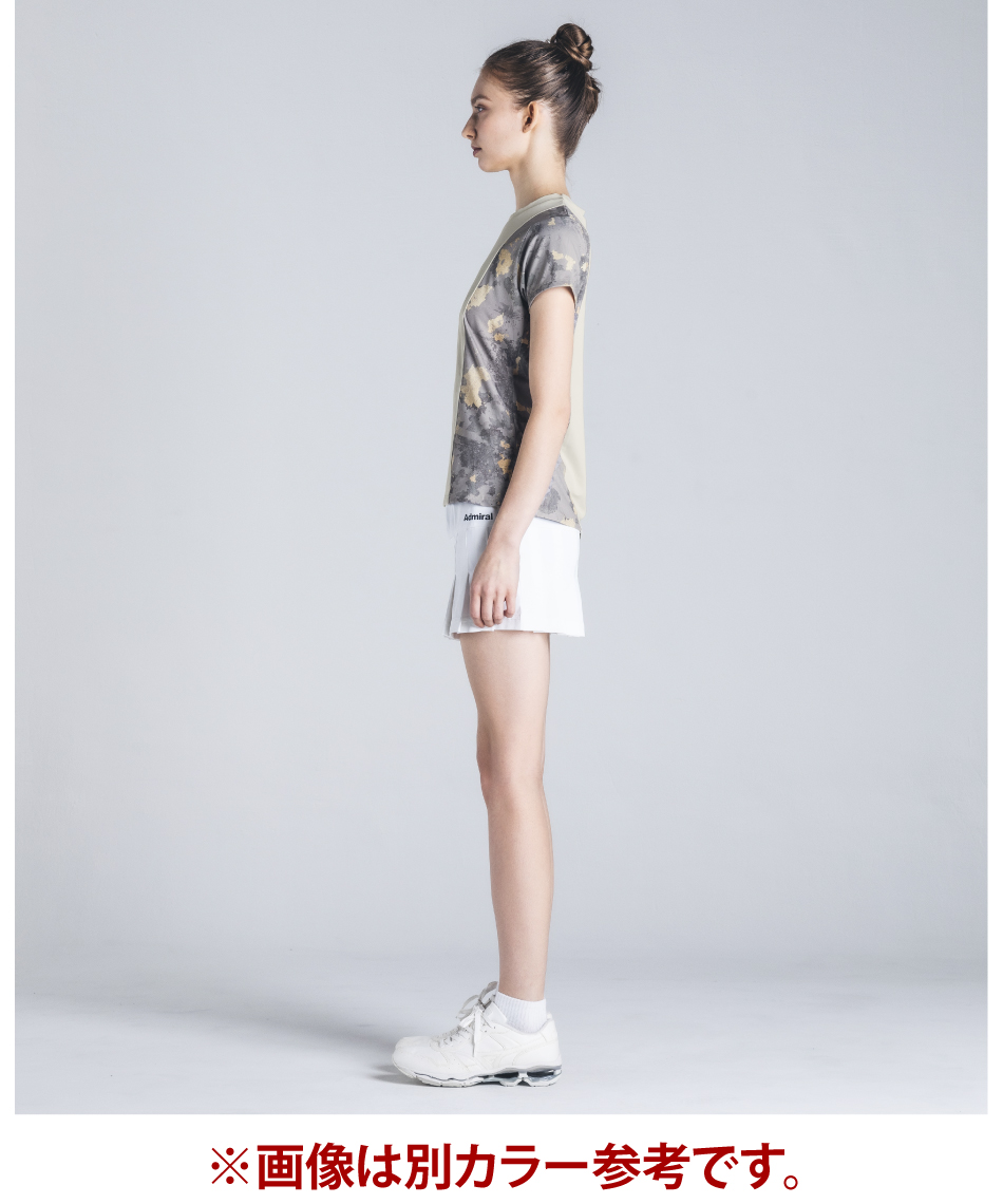 新品未使用　　アドミラルテニス　レディス半袖シャツ ATLA432 グラフィックアシメスラッシュTEE ATLA432 – ADMIRAL