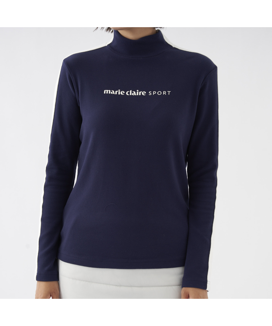 ゴルフウェア 長袖シャツ 蓄熱ロゴモックネック長袖シャツ 733531