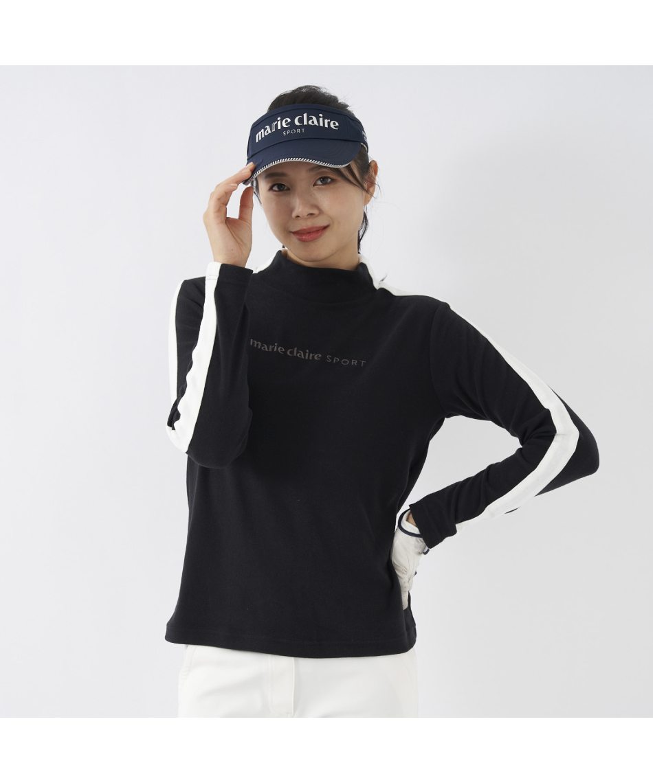 ゴルフウェア 長袖シャツ 蓄熱ロゴモックネック長袖シャツ 733531