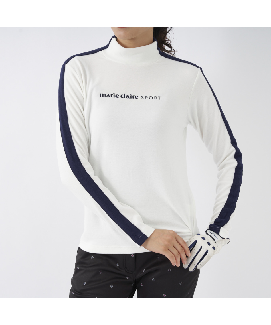 ゴルフウェア 長袖シャツ 蓄熱ロゴモックネック長袖シャツ 733531