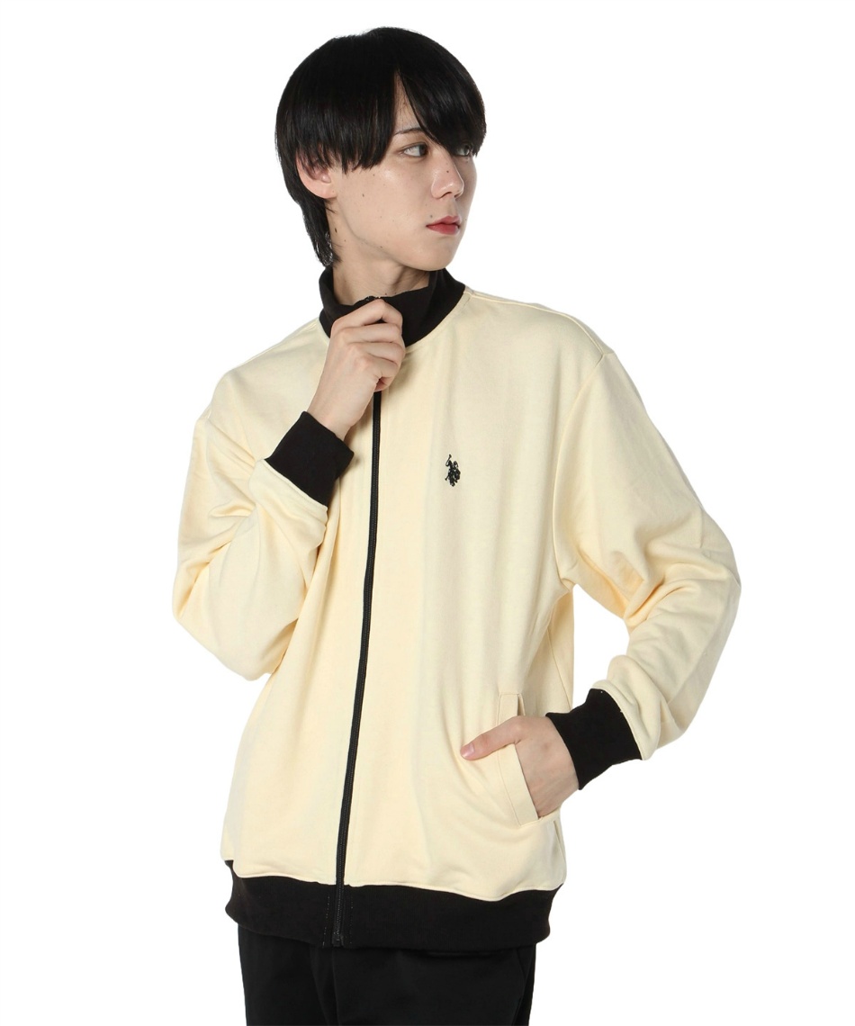 ジャケット Stand Collar Sweat Jacket スタンドカラー