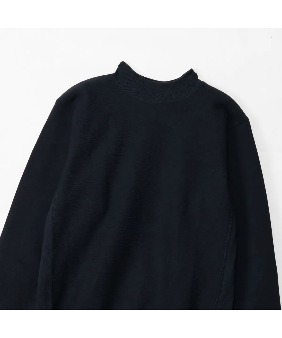 スウェットトレーナー リバースウィーブ モックネックスウェットシャツ