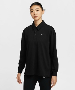 ポロシャツ 長袖 L NSW ESS OS 長袖ポロシャツ FZ5814-010 | スポーツ