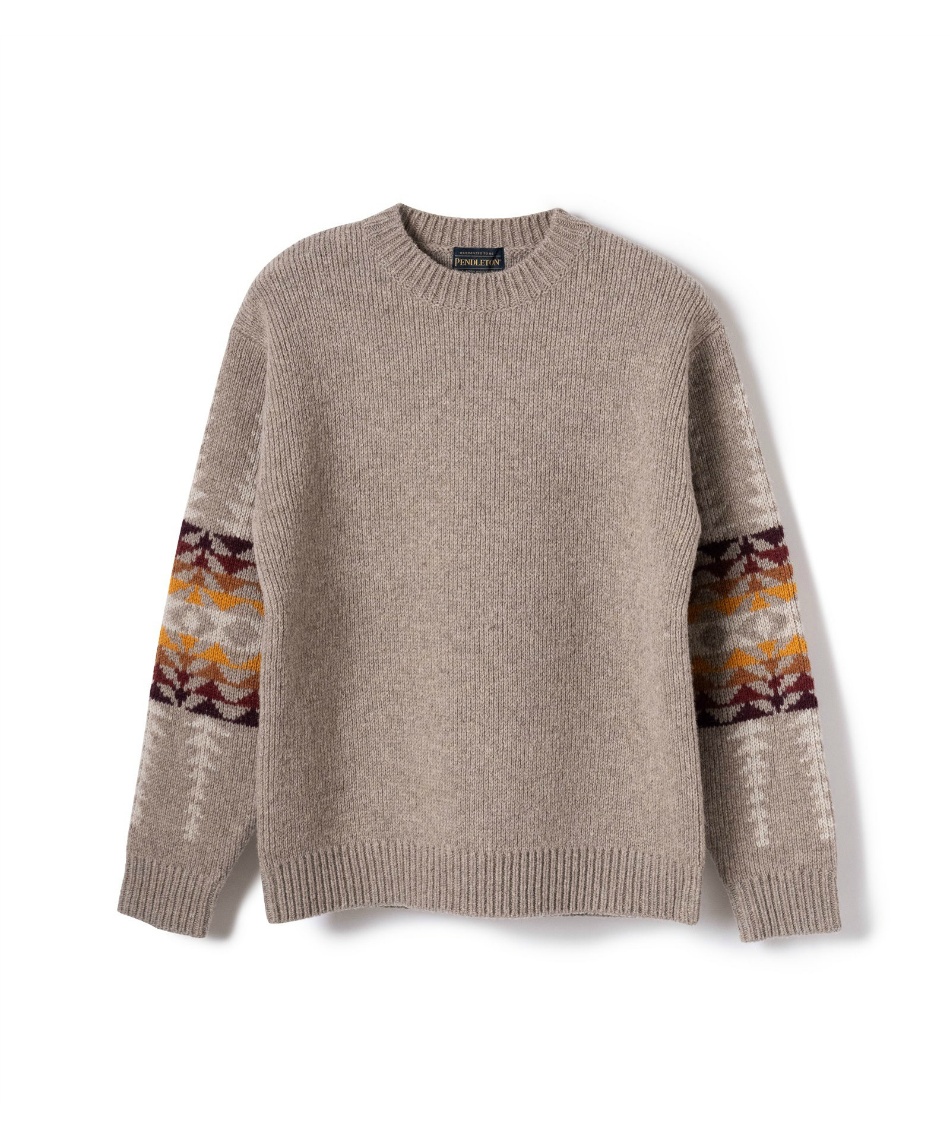 獲得ポイント104pt 25% OFF/SALE 【送料無料】ペンドルトン(PENDLETON) スウェット クルーネック 4575-8004 メンズ レディース Beige M