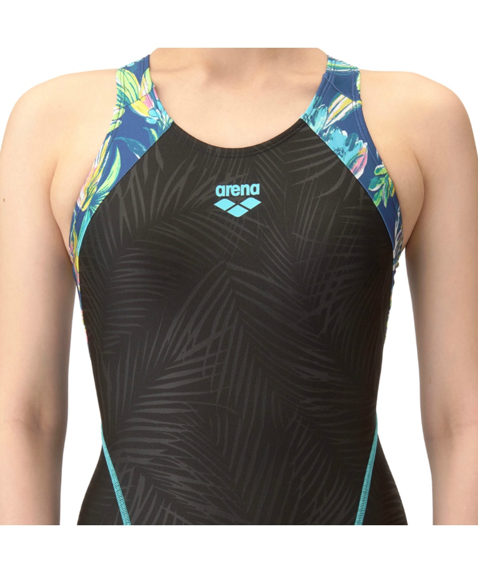 フィットネス水着 オールインワン フィットネスオールインワン 花柄