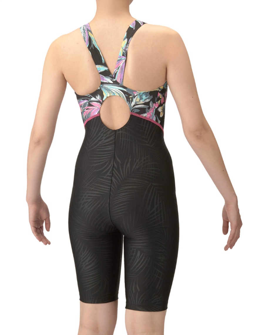 フィットネス水着 オールインワン フィットネスオールインワン 花柄