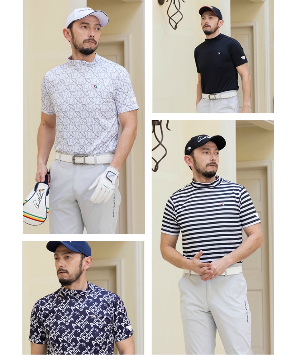 ゴルフウェア 半袖シャツ モックネック半袖シャツ AP220101D20 【2025