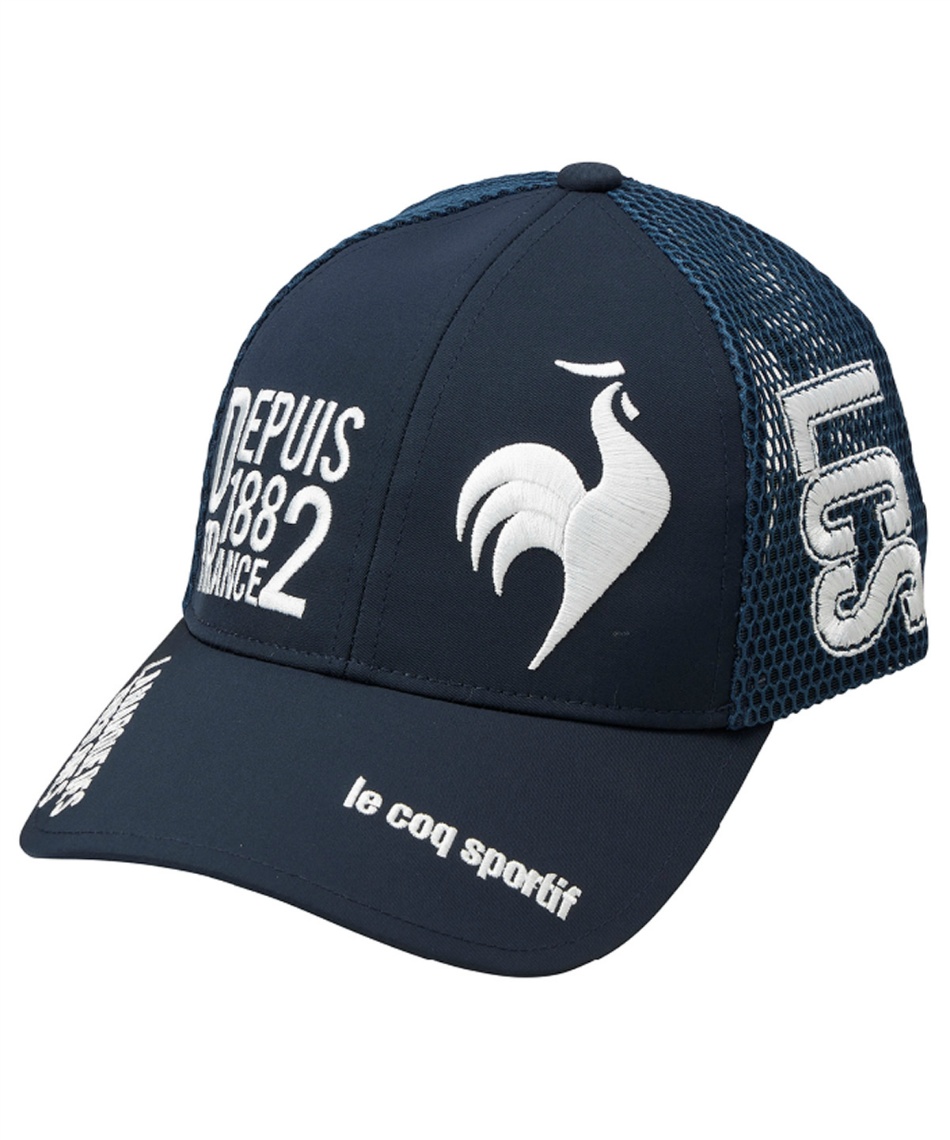 le coq sportif ストライプ 帽子 le coq sportif ルコック キャップ レッド×白 ストライプ