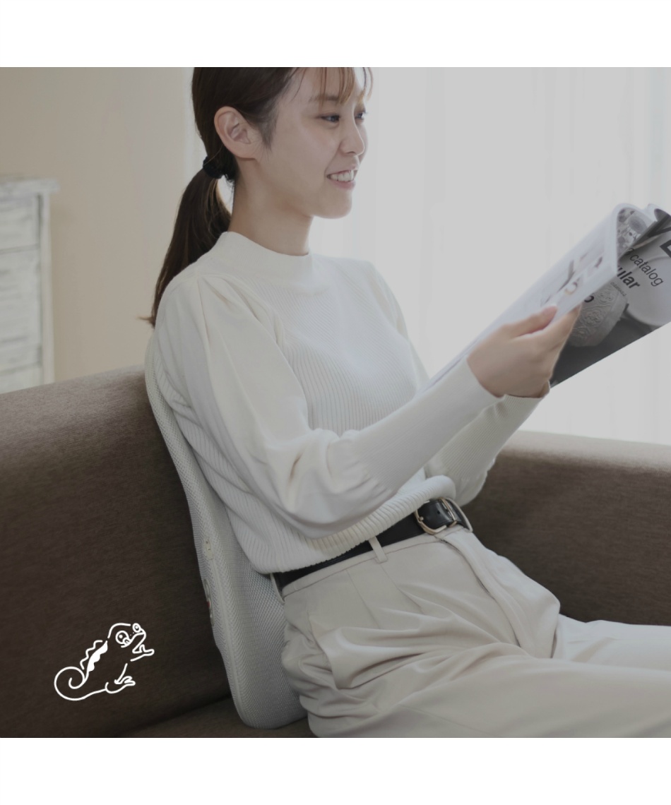 マッサージ器 コードレス薄型背中マッサージャー 実はこっそり