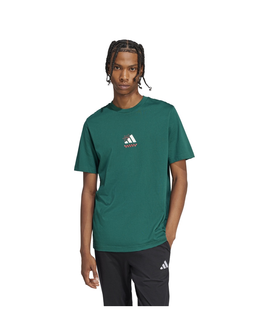 追跡便【adidas】ラウンジ ピザ グラフィック Tシャツ メンズ セール】ラウンジ ピザグラフィック 半袖Tシャツ / アディダス
