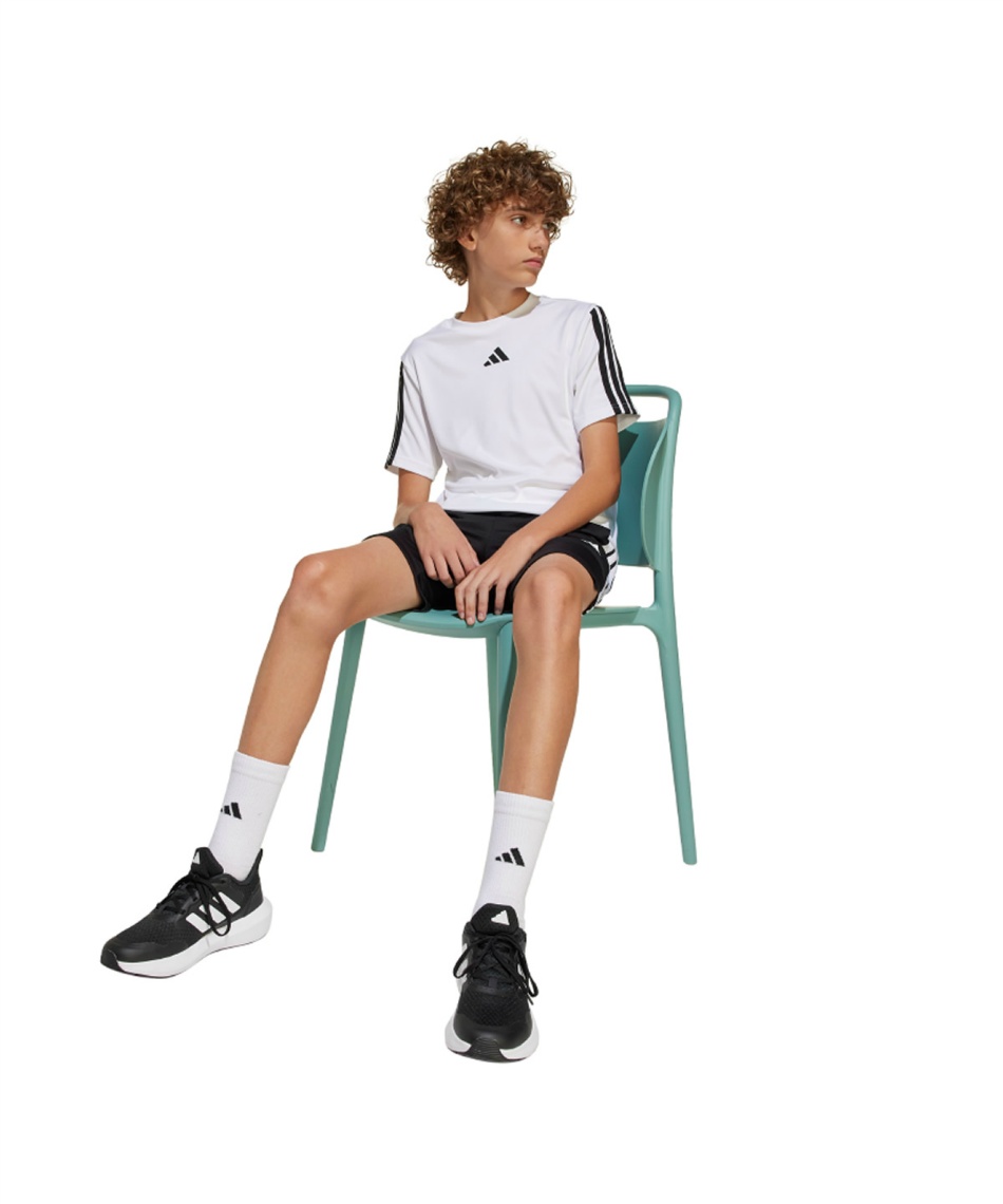 まぁたん③夏３Ｌグレー水色*ストライプ布帛切替半袖Tシャツカットソー 斜め切替 クルーネック半袖Tシャツ[品番：TKQJ0022777]｜TAKA-Q
