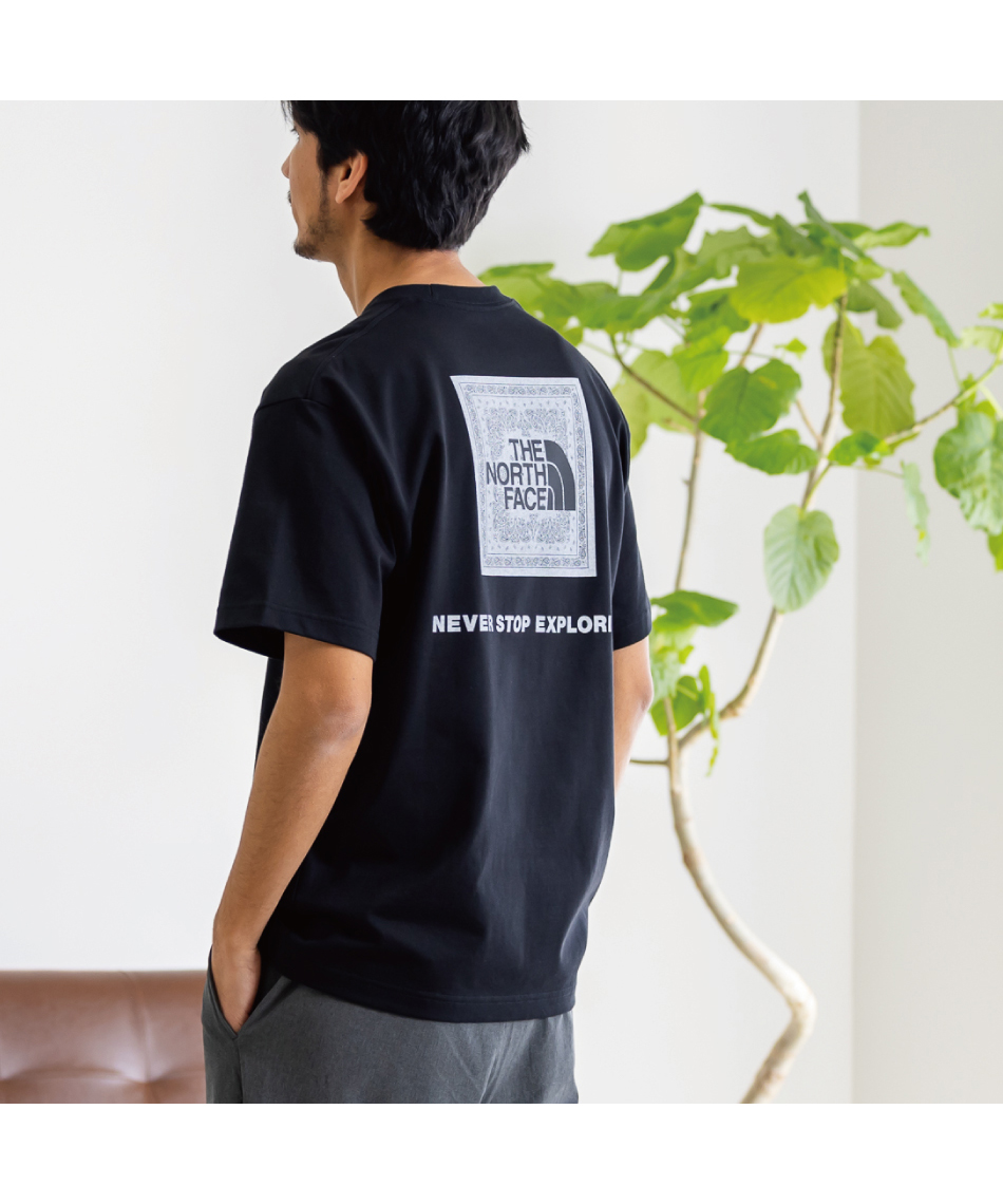 Tシャツ 半袖 SS Bandana Square Logo Tee NT32446 K2 【国内正規品