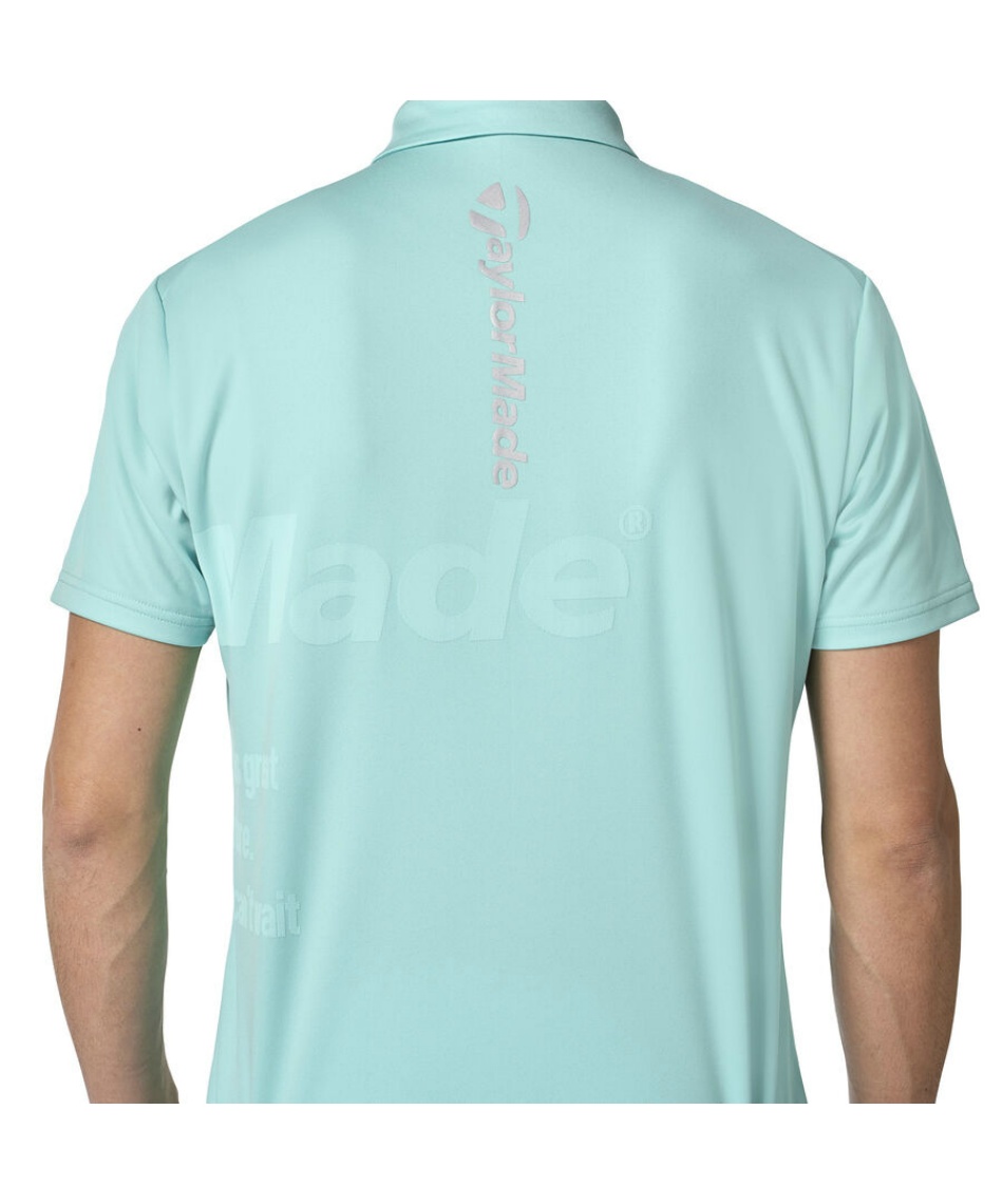 テーラーメイド【 TaylorMade 】ポロシャツ / ターコイズ テーラーメイド(TaylorMade) 半袖 ポロシャツ フロントビッグロゴS/S