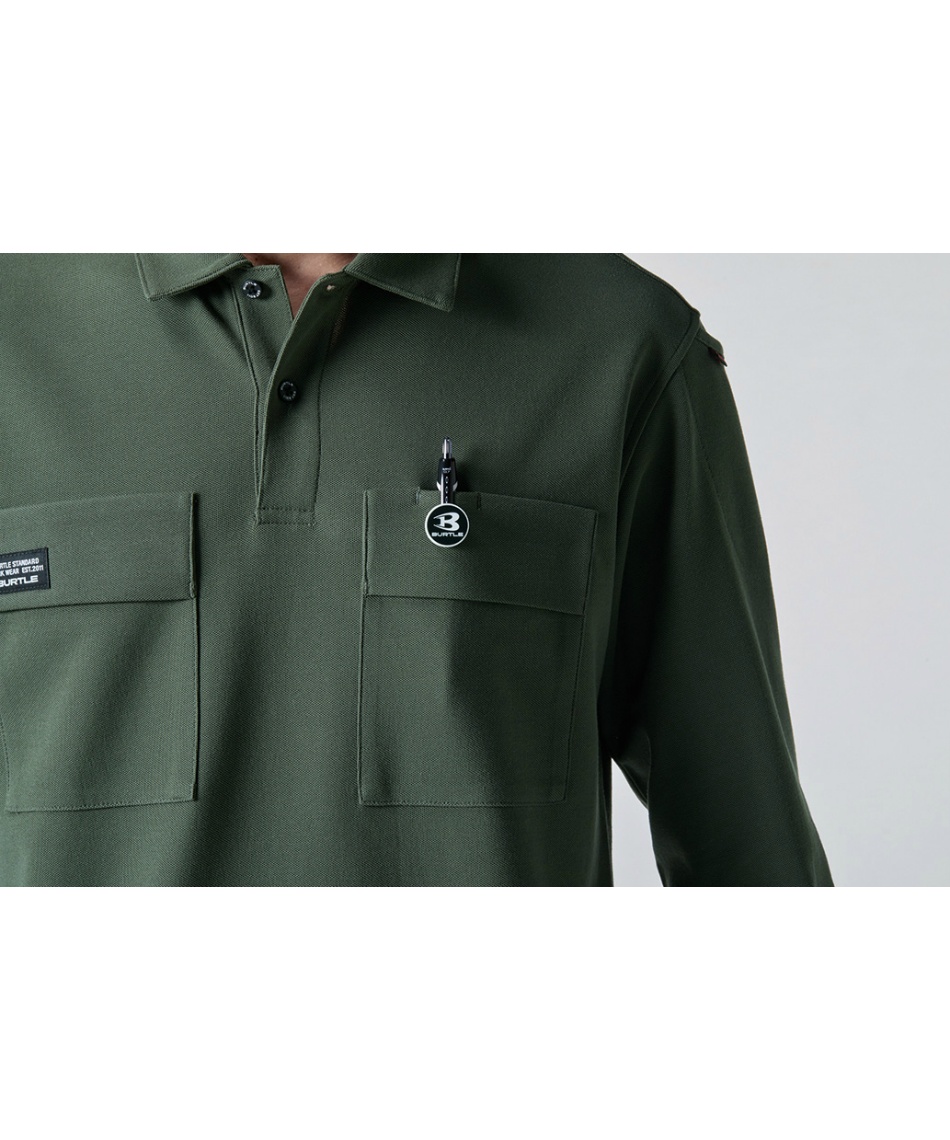 ポロシャツ 長袖 長袖ポロシャツ ユニセックス 515 B 【ご自宅配送限定