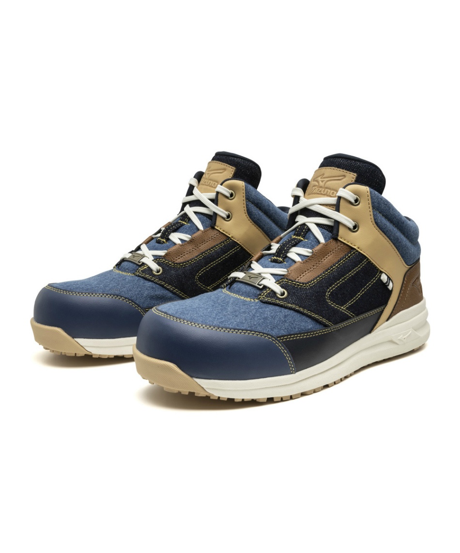 ミズノ(MIZUNO) 安全靴 オールマイティLS2 11M DENIM F1GA2516 【ご