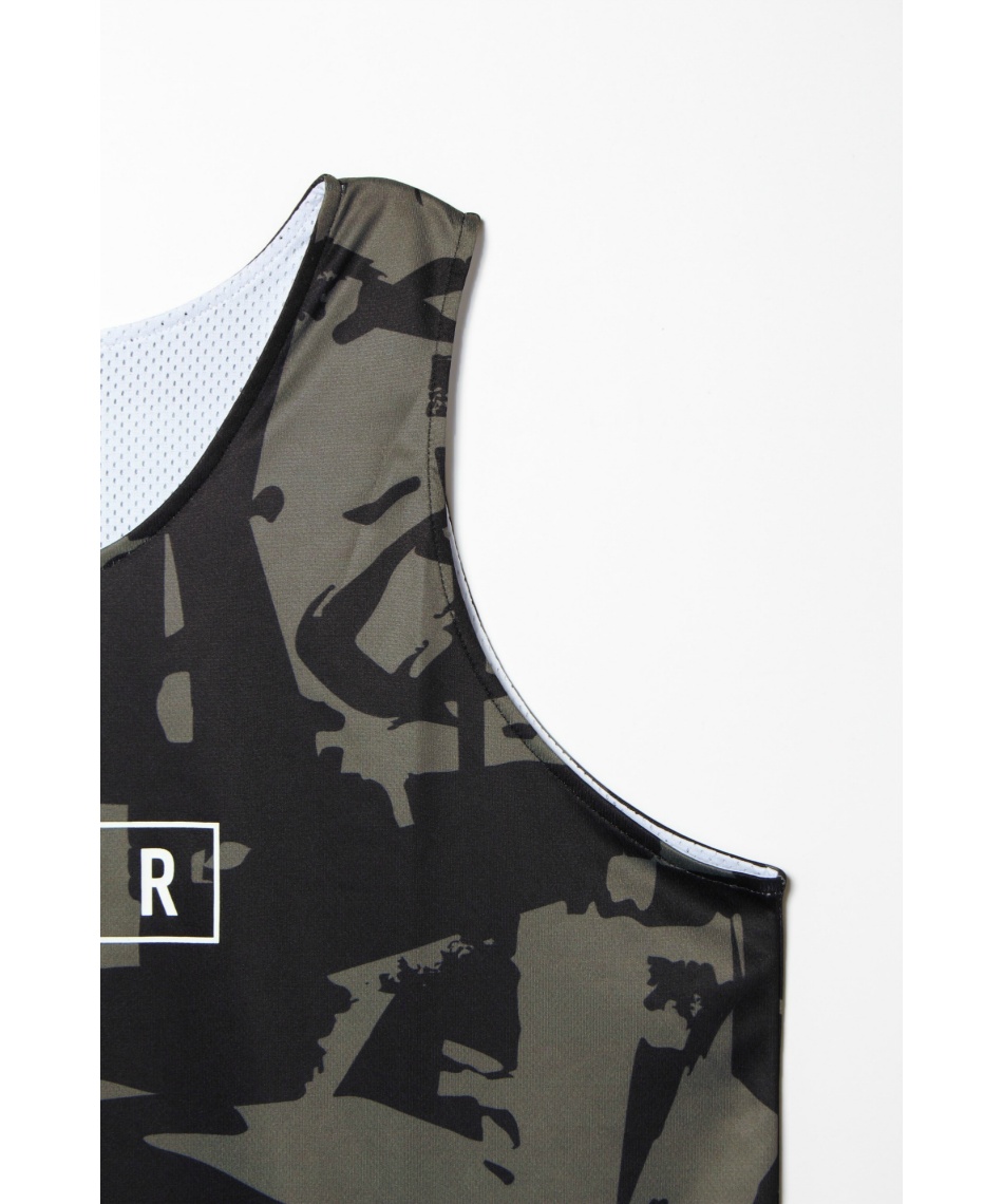 アクター(AKTR) バスケットボールウェア ノースリーブ CUT-UP CAMO