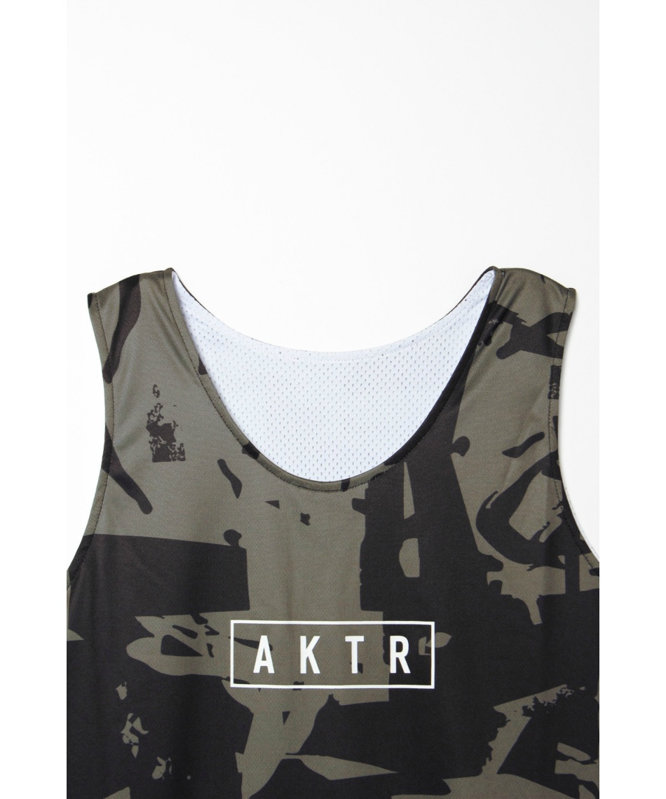 アクター(AKTR) バスケットボールウェア ノースリーブ CUT-UP CAMO