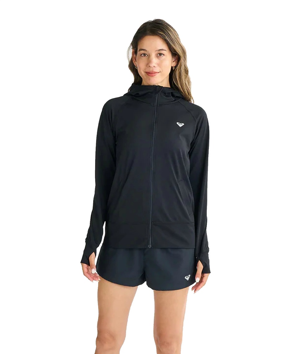 �l���|�C���g735pt ���L�V�[(ROXY) ���b�V���K�[�h ���� HISTORICAL LOGO HOODIE �E�B�����Y ���b�V���K�[�h RLY251032 �y�������K�i�z ���f�B�[�X BLK S