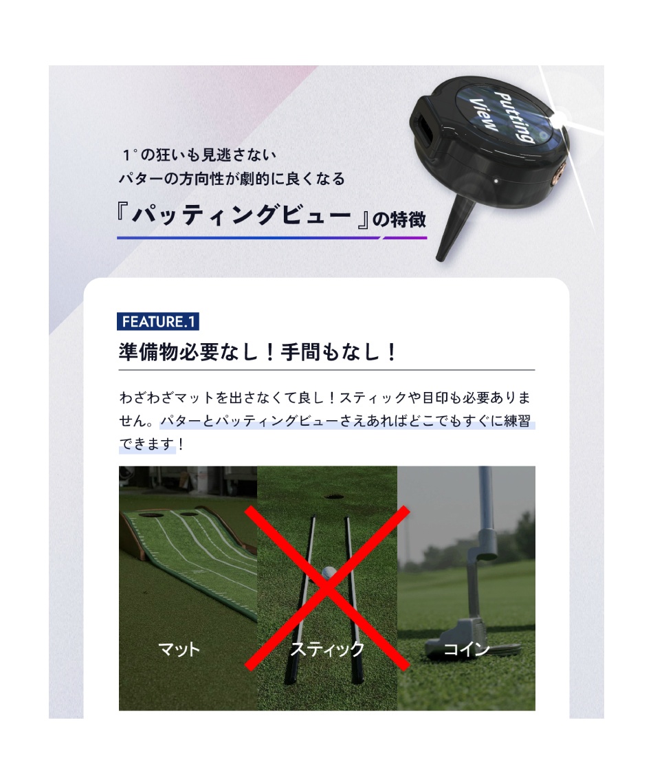 ゴルフ トレーニング用品 パッティングビュー Putting View