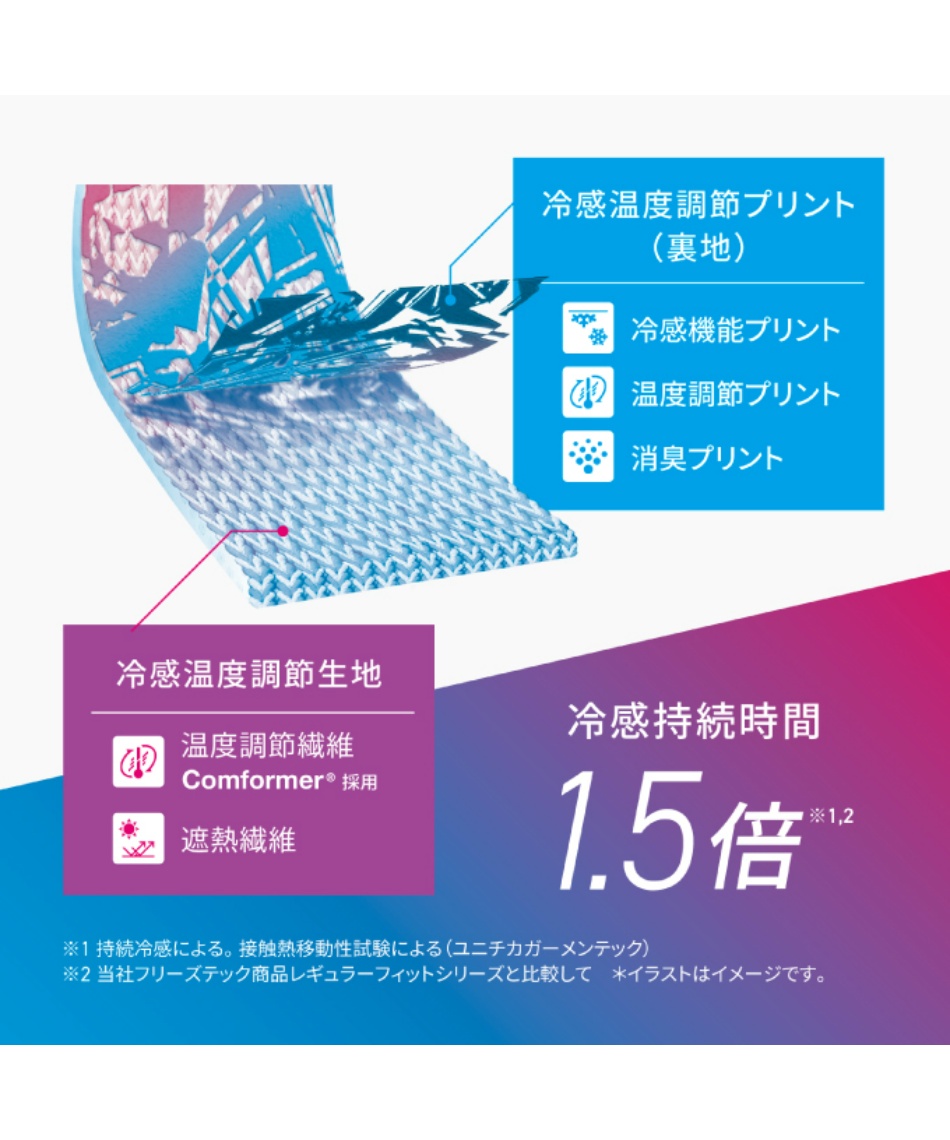 氷撃α FREEZE TECH インナーウェア 肌着FTPC LSクルーネックインナー