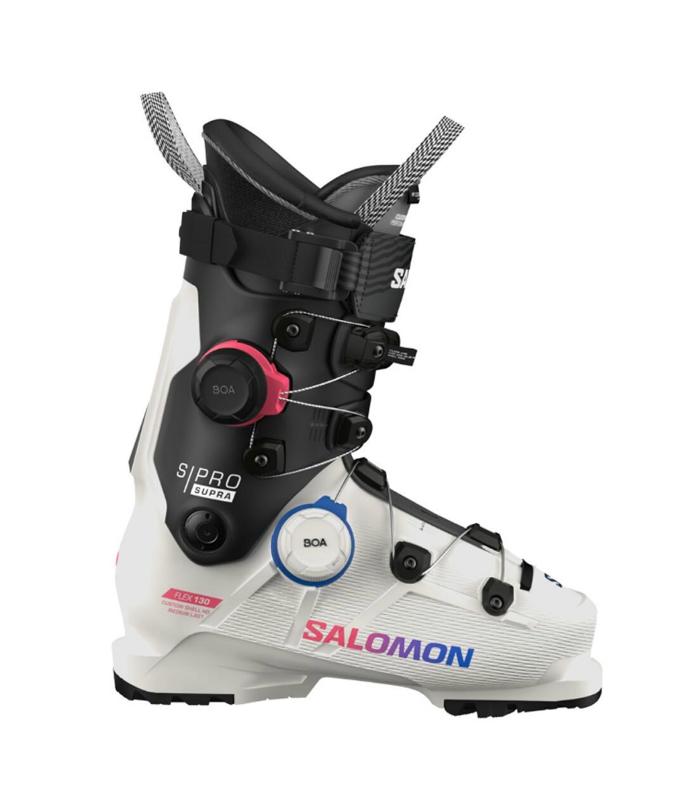 値下げ‼️Salomon BOAスキー ブーツ ホワイト/レッド 予約】【早期品番】 サロモン(SALOMON) スキーブーツ バックル