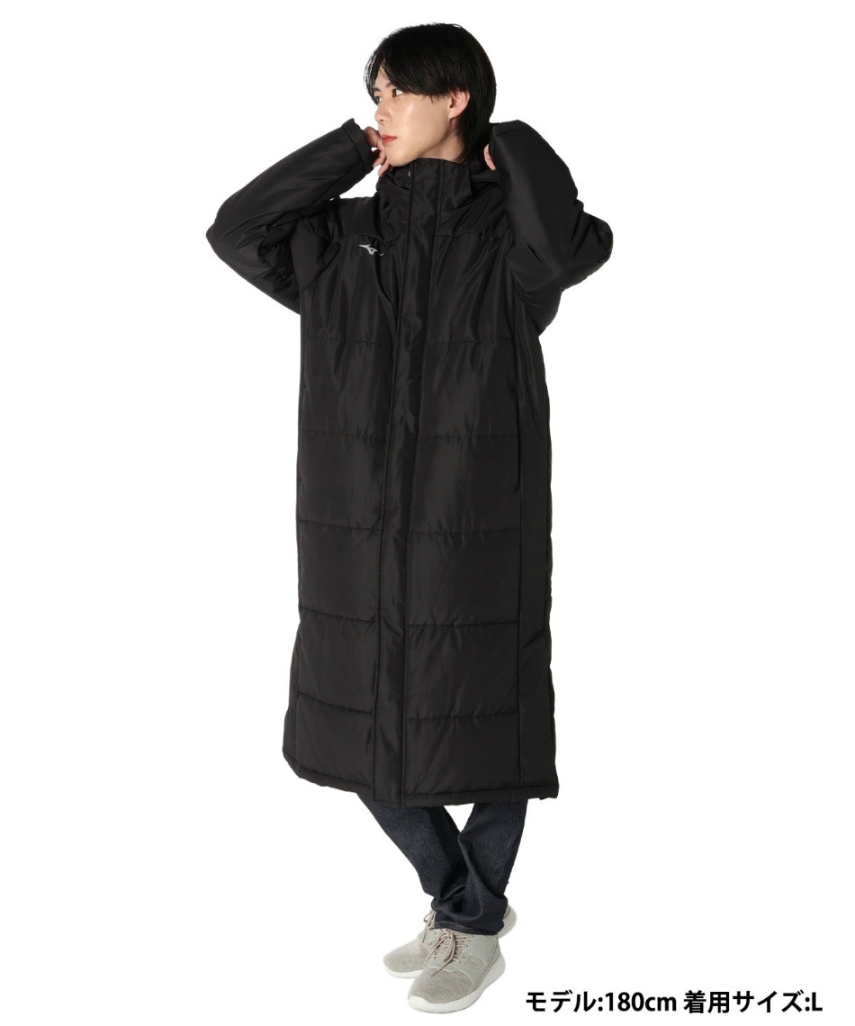 momo0514 ミズノ(MIZUNO) ロングコート テックフィル ブレスサーモ 32MEC550