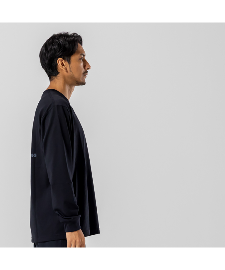 Tシャツ 長袖 ロングスリーブバックスクエアロゴティー NT32442-KK