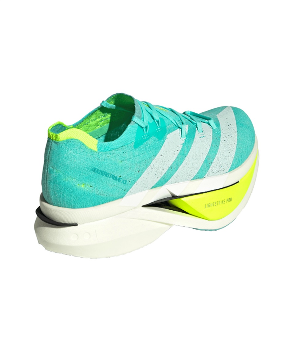 [正規品]CLEMITRA athlete 新品未使用 ライム限定色 アディダス(adidas) ランニングシューズ アディゼロプライム X3 STRUNG