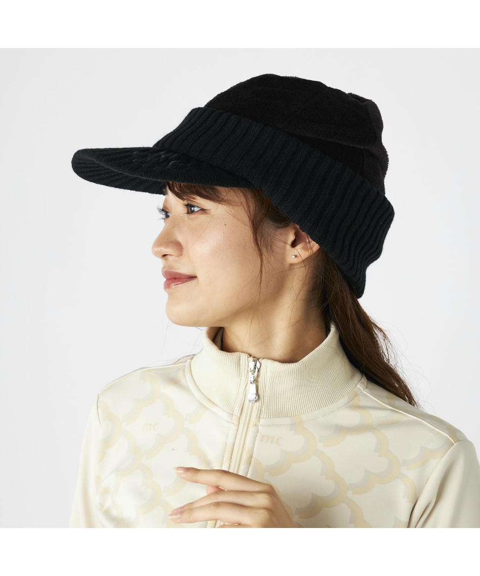 マリクレール(marie claire) ゴルフ キャップ ファーニットキャップ