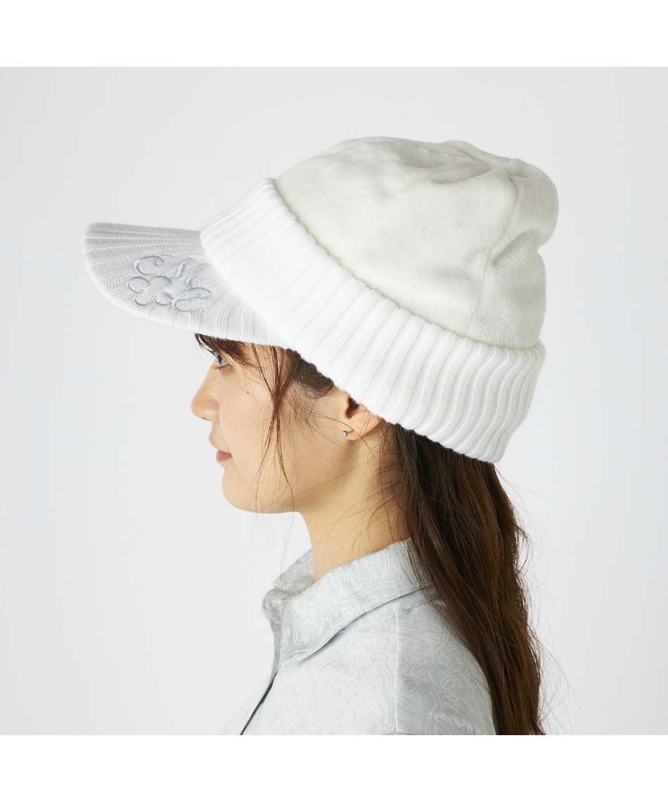 マリクレール(marie claire) ゴルフ キャップ ファーニットキャップ