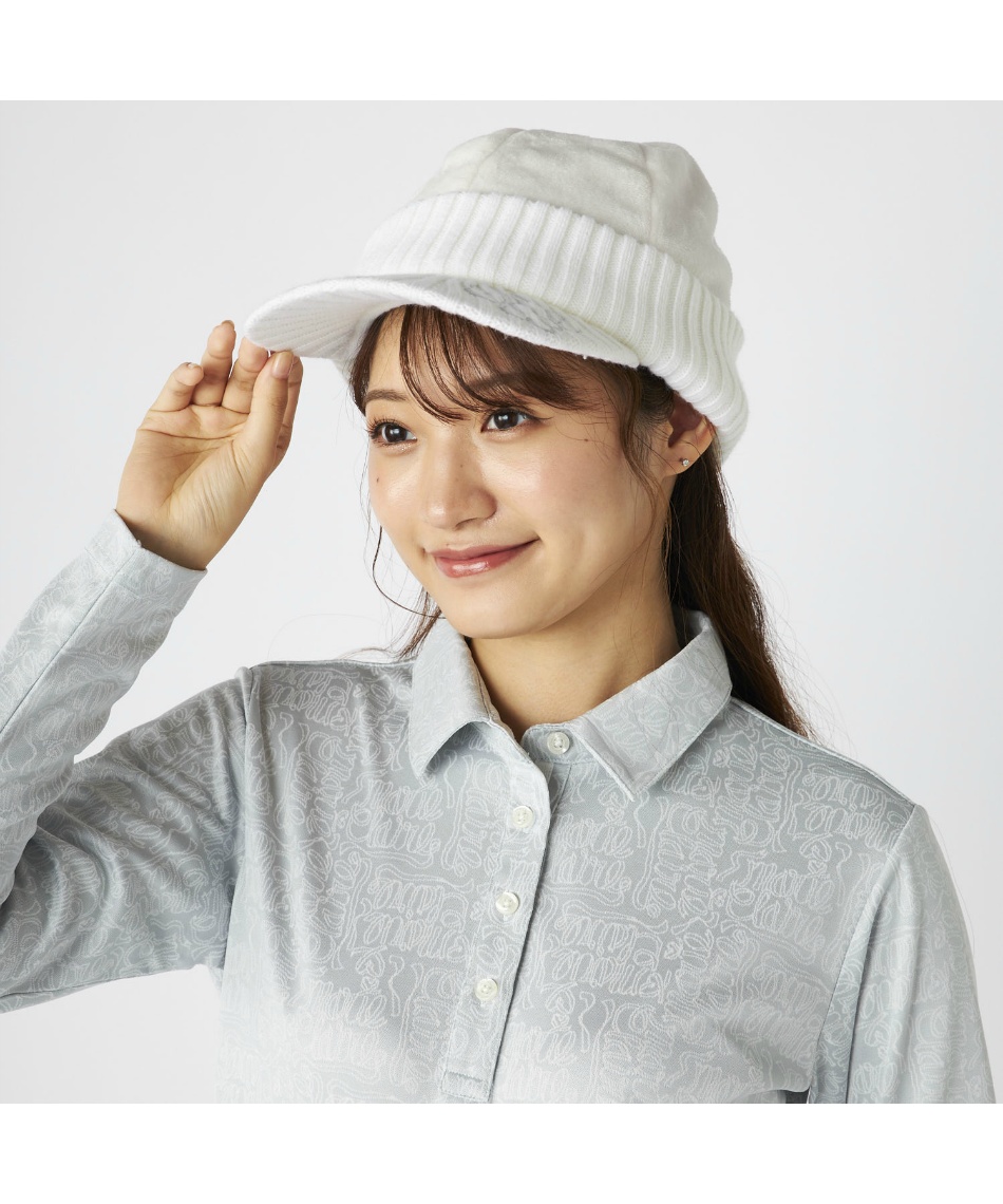 マリクレール(marie claire) ゴルフ キャップ ファーニットキャップ