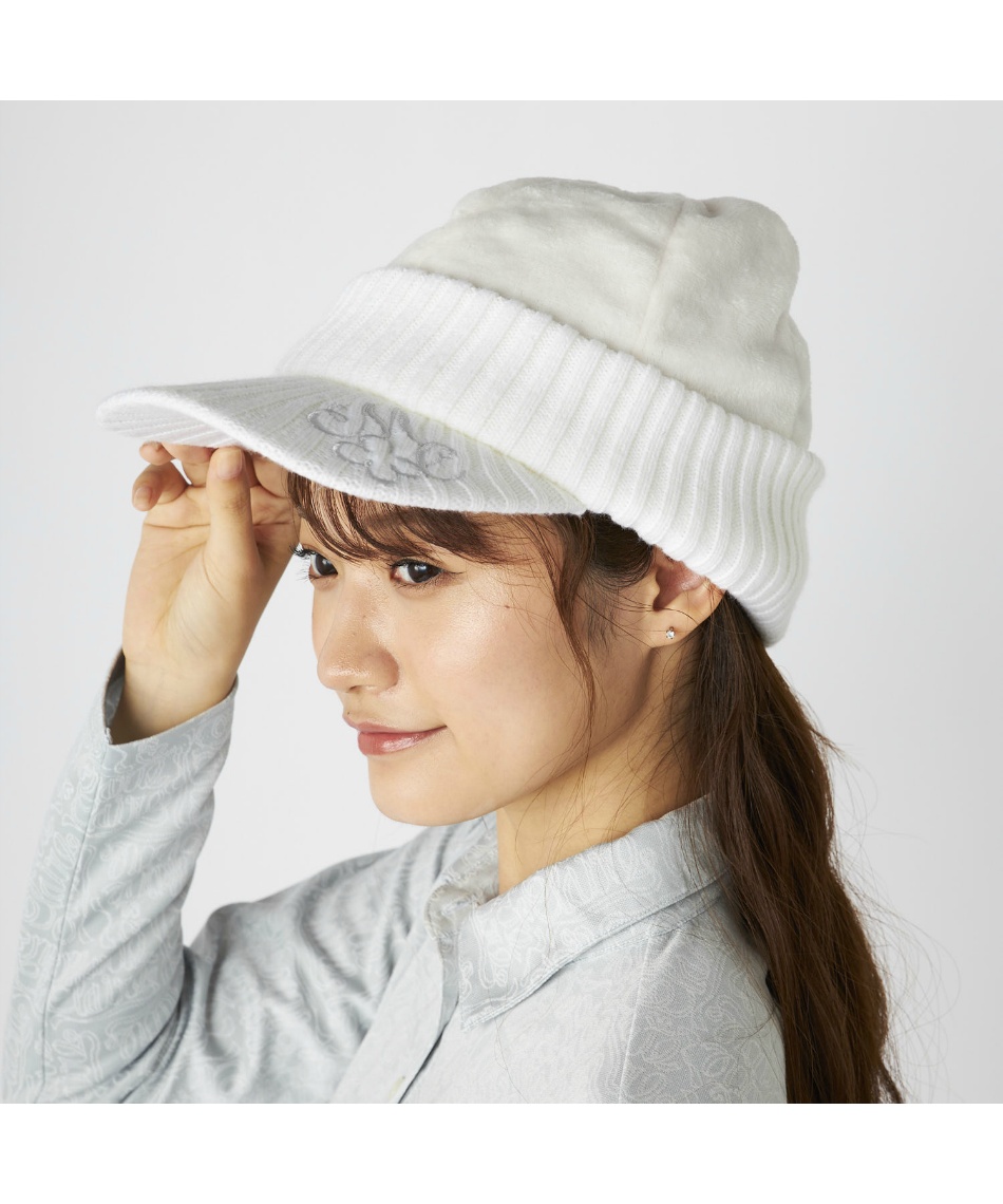 マリクレール(marie claire) ゴルフ キャップ ファーニットキャップ