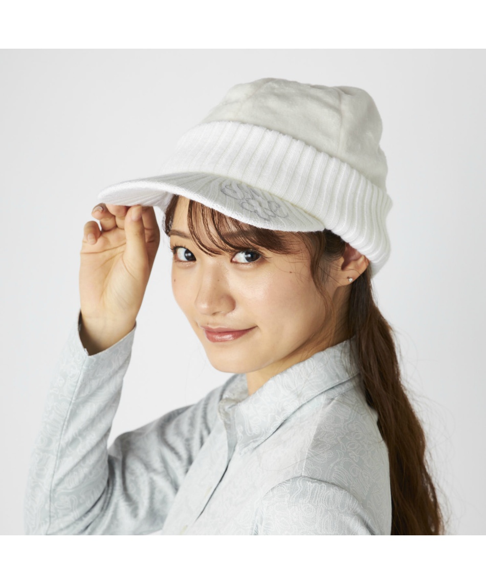 マリクレール(marie claire) ゴルフ キャップ ファーニットキャップ