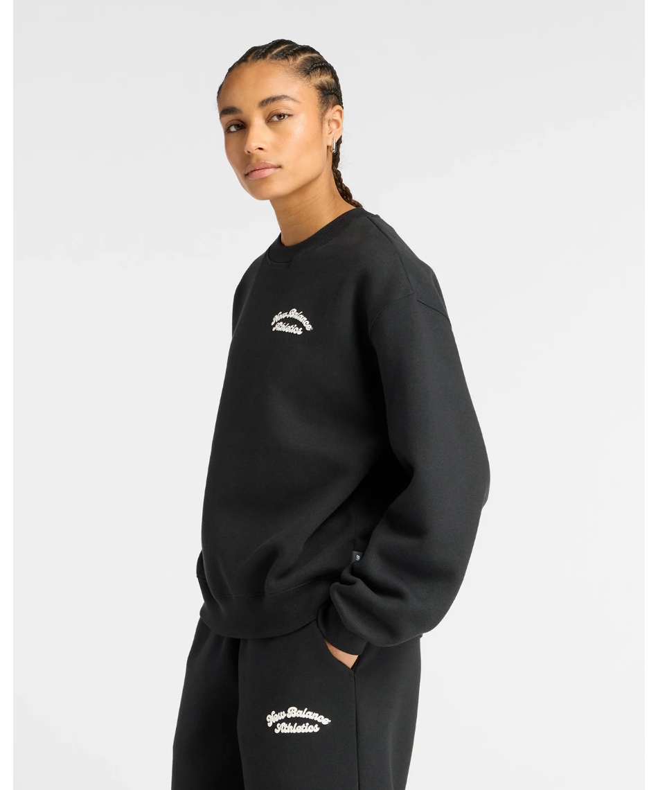 スウェットトレーナー Linear Heritage フリースクルー WT53516-BK