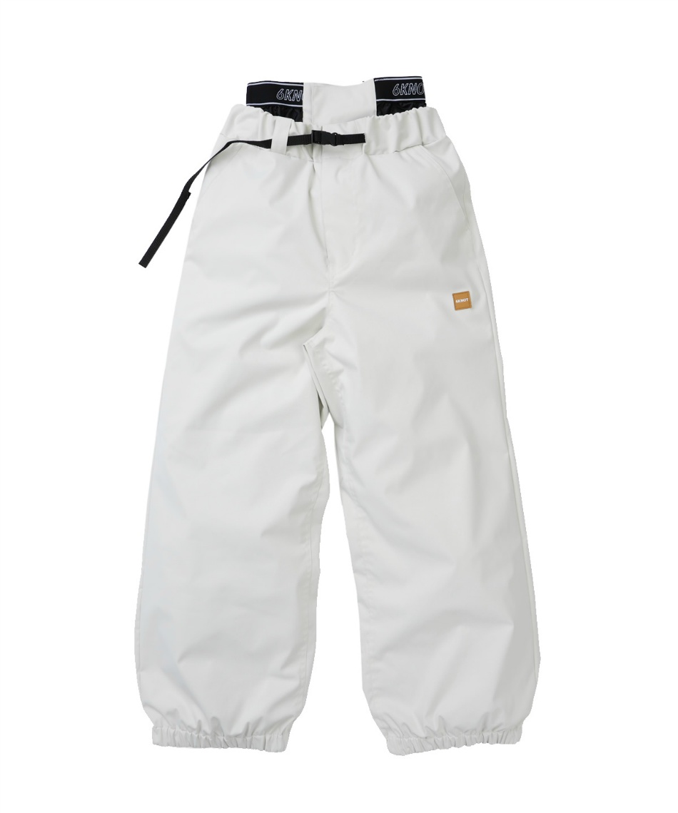 6KNOT スノボー　ウェア　パンツ　ホワイト　Mサイズ シックスノット(6KNOT) スノーボードウェア パンツ BUGGY PT バギー